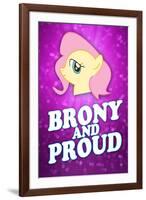 Brony and Proud Pony-null-Framed Art Print