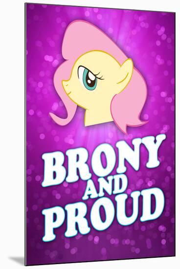 Brony and Proud Pony-null-Mounted Art Print