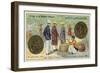Bronze 1 Centime of a Piastre, French Indochina, 1887-null-Framed Giclee Print