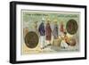 Bronze 1 Centime of a Piastre, French Indochina, 1887-null-Framed Giclee Print