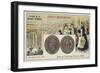 Bronze 5 Centimes Piece, 1860-null-Framed Giclee Print