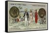 Bronze 5 Centimes Piece of the French Colonies, 1841-null-Framed Stretched Canvas