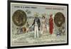 Bronze 5 Centimes Piece of the French Colonies, 1841-null-Framed Giclee Print