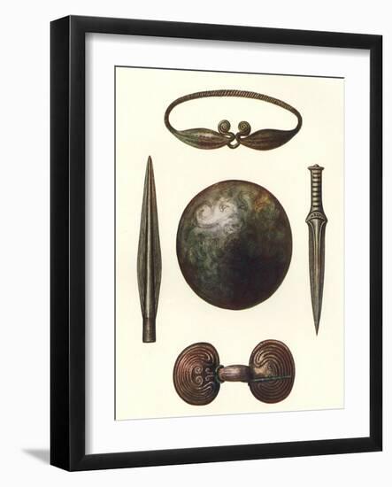 Bronze Age Artifacts-null-Framed Art Print