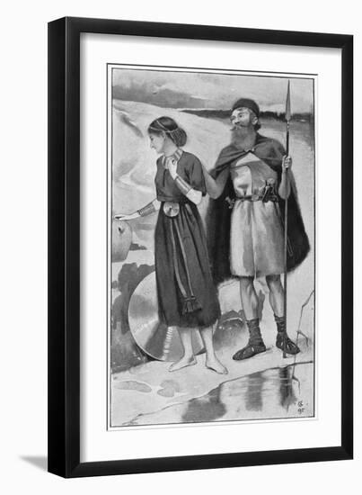 Bronze Age Courtship, Aldin-Cecil Aldin-Framed Art Print