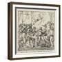 Bronze Alto Relievo, by Carew, for the Nelson Monument, Trafalgar-Square, the Death of Nelson-null-Framed Giclee Print