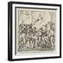 Bronze Alto Relievo, by Carew, for the Nelson Monument, Trafalgar-Square, the Death of Nelson-null-Framed Giclee Print