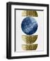 Bronze and Blue Mid Century Study-Eline Isaksen-Framed Art Print