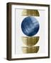 Bronze and Blue Mid Century Study-Eline Isaksen-Framed Art Print