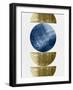 Bronze and Blue Mid Century Study-Eline Isaksen-Framed Art Print