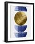 Bronze and Blue Mid Century Study-Eline Isaksen-Framed Art Print