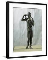 Bronze and Semi-Precious Stones Statuette known as Venus of Baalbek, from Tyre, Lebanon-null-Framed Giclee Print