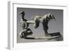 Bronze Arch Fibula with Warrior and Chariot Drawn by Three Ponies-null-Framed Giclee Print