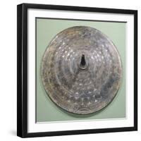 Bronze Belt Stud Decorated in Circles and Spirals, from Langstrup, Denmark-null-Framed Giclee Print