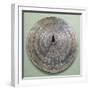 Bronze Belt Stud Decorated in Circles and Spirals, from Langstrup, Denmark-null-Framed Giclee Print