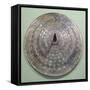 Bronze Belt Stud Decorated in Circles and Spirals, from Langstrup, Denmark-null-Framed Stretched Canvas