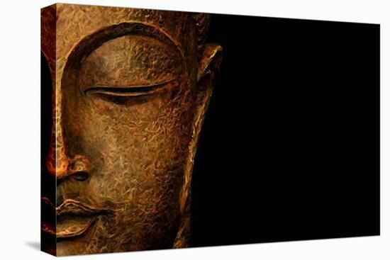 Bronze Budda-Whoartnow-Stretched Canvas