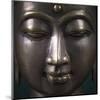 Bronze Buddha Head-null-Mounted Art Print