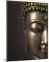 Bronze Buddha Head-null-Mounted Art Print