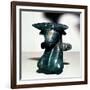 Bronze bull's head from a cauldron, Rynkeby Bog, Denmark, c4th century BC. Artist: Unknown-Unknown-Framed Giclee Print