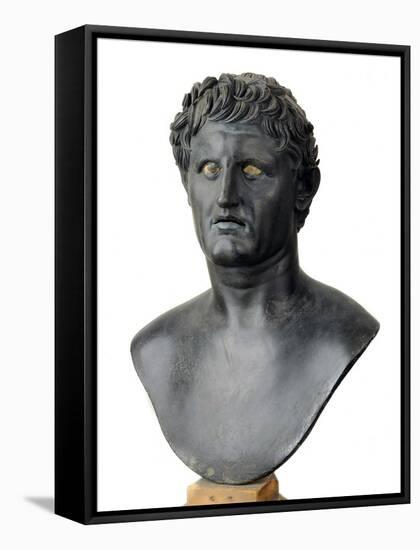 Bronze Bust of Seleucus I Nicator-null-Framed Stretched Canvas