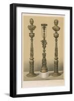 Bronze Candelabra, Royal Manufactory, Berlin-null-Framed Giclee Print