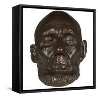 Bronze Cast of the 1865 Life Mask of Abraham Lincoln-null-Framed Stretched Canvas