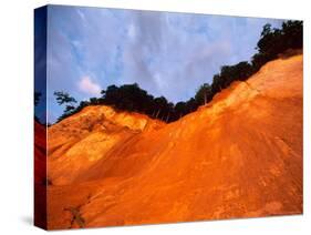 Bronze Cliffside in Dusk Light, Jasmund National Park, Island of Ruegen, Germany-Christian Ziegler-Stretched Canvas