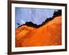 Bronze Cliffside in Dusk Light, Jasmund National Park, Island of Ruegen, Germany-Christian Ziegler-Framed Photographic Print