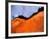 Bronze Cliffside in Dusk Light, Jasmund National Park, Island of Ruegen, Germany-Christian Ziegler-Framed Photographic Print