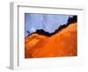 Bronze Cliffside in Dusk Light, Jasmund National Park, Island of Ruegen, Germany-Christian Ziegler-Framed Photographic Print