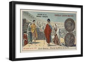 Bronze Coin of Nero, Roman Gaul, 60-null-Framed Giclee Print