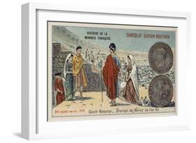 Bronze Coin of Nero, Roman Gaul, 60-null-Framed Giclee Print