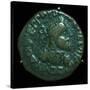 Bronze coin of the Parthian King Gondophares. Artist: Unknown-Unknown-Stretched Canvas