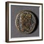 Bronze Coin Uncovered Near Odeon in Carthage, Tunisia, Roman Coins-null-Framed Giclee Print