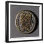 Bronze Coin Uncovered Near Odeon in Carthage, Tunisia, Roman Coins-null-Framed Giclee Print