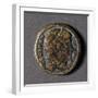 Bronze Coin Uncovered Near Odeon in Carthage, Tunisia, Roman Coins-null-Framed Giclee Print