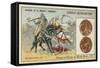 Bronze Coins of Charles Martel, 730-null-Framed Stretched Canvas