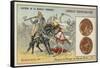 Bronze Coins of Charles Martel, 730-null-Framed Stretched Canvas