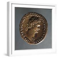 Bronze Domitian As, Bearing Image of Emperor, AD 87, Recto, Roman Coins AD-null-Framed Giclee Print