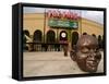 Bronze Face at PGE Park, Home of the Portland Beavers and Portland Timbers, Portland, Oregon, USA-Janis Miglavs-Framed Stretched Canvas