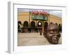 Bronze Face at PGE Park, Home of the Portland Beavers and Portland Timbers, Portland, Oregon, USA-Janis Miglavs-Framed Premium Photographic Print