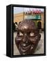 Bronze Face at PGE Park, Home of the Portland Beavers and Portland Timbers, Portland, Oregon, USA-Janis Miglavs-Framed Stretched Canvas