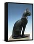 Bronze Figure of Seated Cat, from Saqqara-null-Framed Stretched Canvas