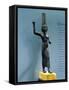 Bronze Figurine of Onuris, God of War and Hunting-null-Framed Stretched Canvas