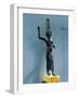 Bronze Figurine of Onuris, God of War and Hunting-null-Framed Giclee Print