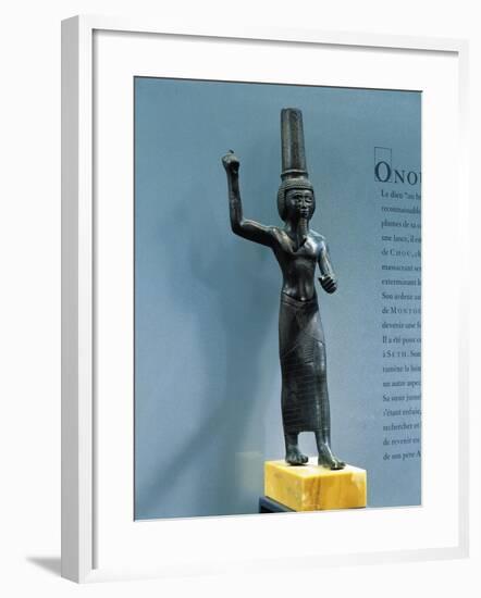 Bronze Figurine of Onuris, God of War and Hunting-null-Framed Giclee Print