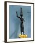 Bronze Figurine of Onuris, God of War and Hunting-null-Framed Giclee Print