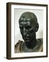 Bronze Head of Julius Caesar Bust-null-Framed Giclee Print