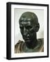 Bronze Head of Julius Caesar Bust-null-Framed Giclee Print